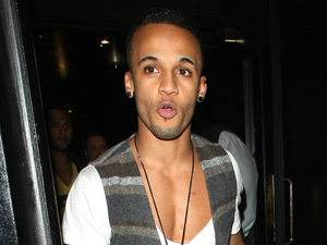 Aston Merrygold leaves the Rose Club, London.
