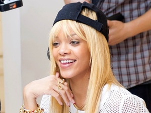 Rihanna on set of 'Styled To Rock'
