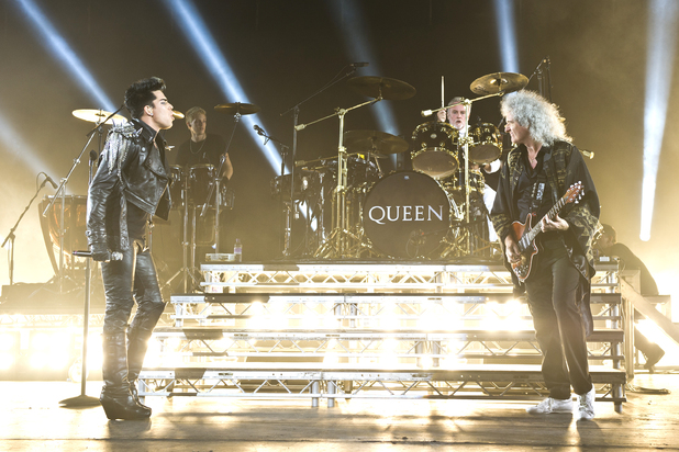 Adam Lambert and Queen live in concert at the Hammersmith Apollo, London