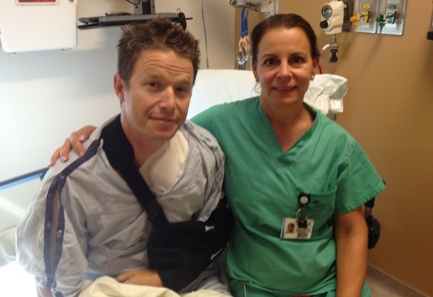 Billy Bush posts a twitter picture from hospital