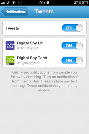 Updated Twitter iOS app screenshot