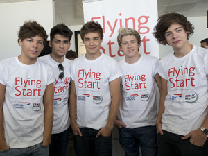 One Direction ready to take to the skies.