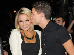 Samantha Faiers and Joey Essex out and about in Soho.