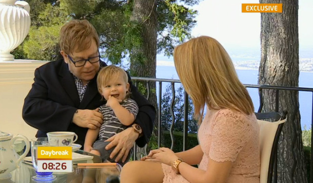 Elton John appars on 'Daybreak'