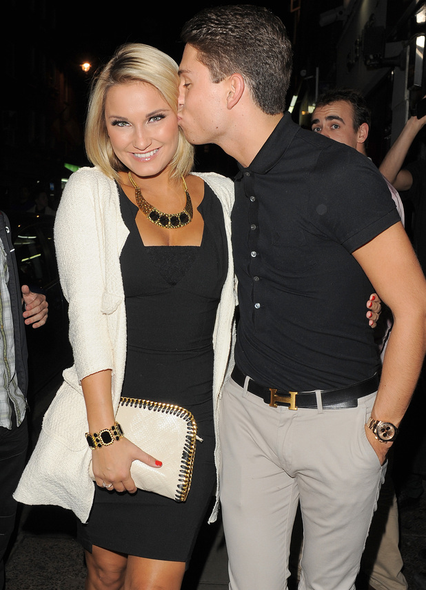 Samantha Faiers and Joey Essex out and about in Soho.