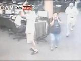 Robbery CCTV footage from Sky News