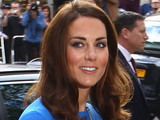 Duchess of Cambridge Kate Middleton arriving at the National Portrait Gallery in London to attend an Olympic exhibition