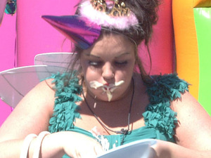 Big Brother 2012 - Day 50: Becky during the 'Party Animals' task