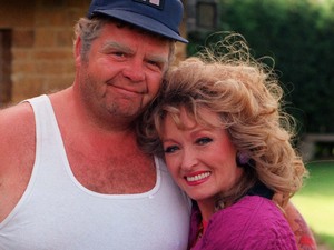 Geoffrey Hughes and Mary Miller in 'Keeping up Appearances'.
