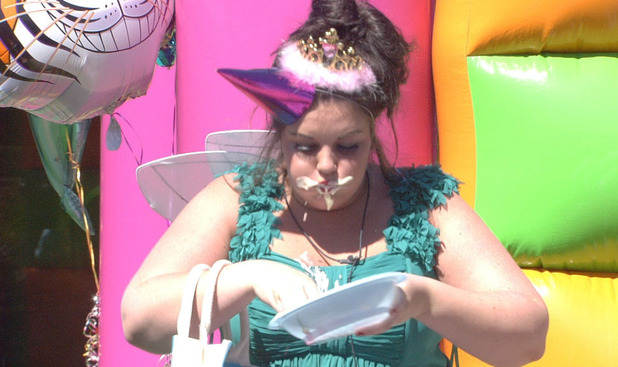 Becky during the 'Party Animals' task