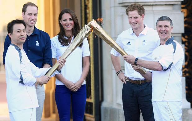 Olympic Torch at Buckingham Palace