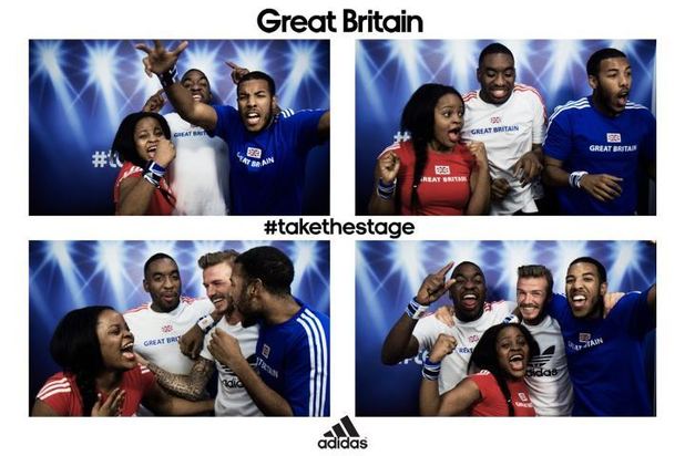 David Beckham surprises fans in Olympics photo booth