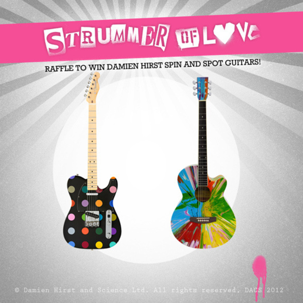 Damien Hirst reveals two new works for Joe Strummer charity raffle