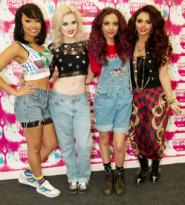 Little Mix backstage at the Party in the Park 2012 at Temple Newsam Park, Leeds