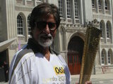 Amitabh Bachchan carrying Olympic torch