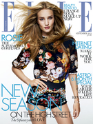 Rosie Huntington-Whiteley on the cover of Elle.