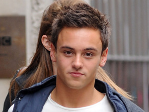 Tom Daley at the BBC Radio 1 studios in London, England 22.05.2012