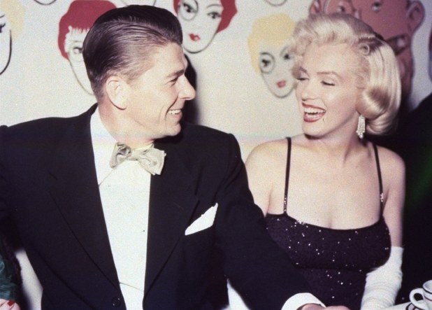 Marilyn Monroe and Ronald Reagan