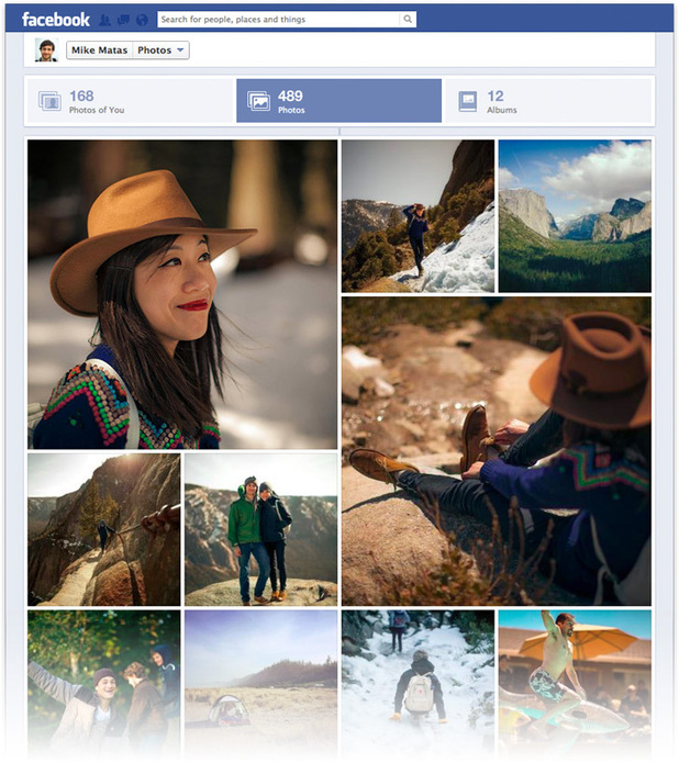 Facebook new photo view