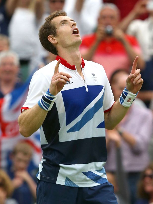 Andy Murray, Stanislas Wawrinka, opening London 2012 match