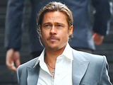 Brad Pitt in London filming a scene of his new movie 'The Counselor'.