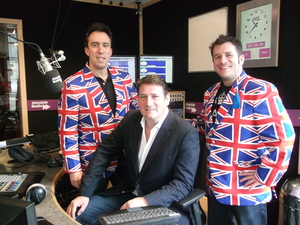 Tony Hadley, Christian O'Connell and Scott Frith for Absolute Radio
