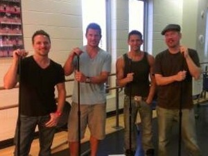 Nick Lachey posted this picture of 98 Degrees