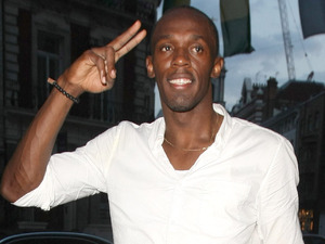Olympic gold medalist Usain Bolt leaves Movida nightclub after winning his third gold medal.