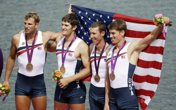 Scott Gault, Charles Cole, Henrik Rummel and Glenn Ochal, bronze, London2012