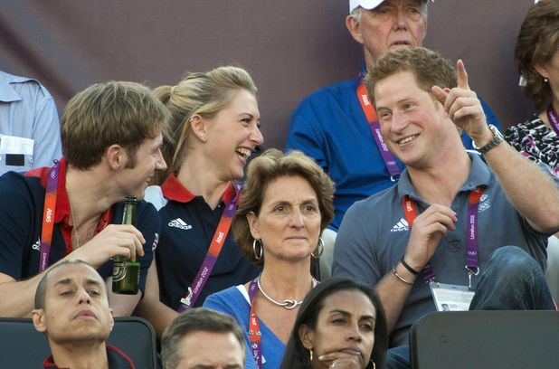 Prince Harry, Laura Trott, and Jason Kenny
