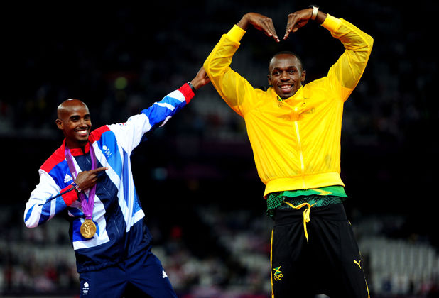 Mo Farah and Usain Bolt