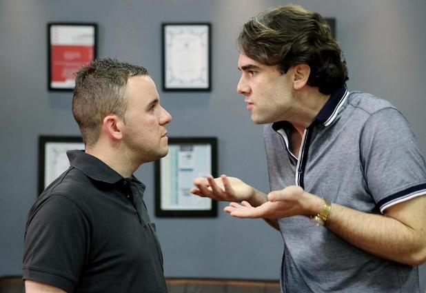 Eddie warns Decco not to mess him around.