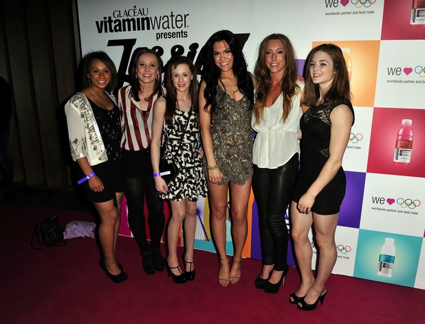 Jessie J and Olympians at Glacéau Vtaminwater London 2012 gig
