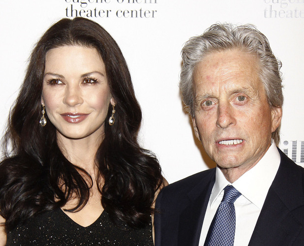 Catherine Zeta-Jones and Michael DouglasThe Eugene ONeill Theater Centers 12th Annual Monte Cristo Award Gala held at the Edison Ballroom  Arrivals.New York City, USA  16.04.12
Mandatory Credit: Joseph Marzullo/WENN.com