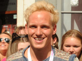 Made in Chelsea's Jamie Laing opens the doors on the first day of business for his new shop Candy Kittens