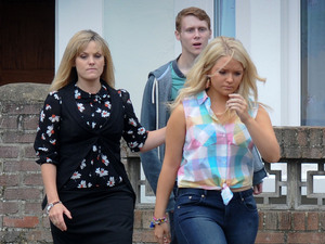 Tanya tries to keep Abi away from Jay.