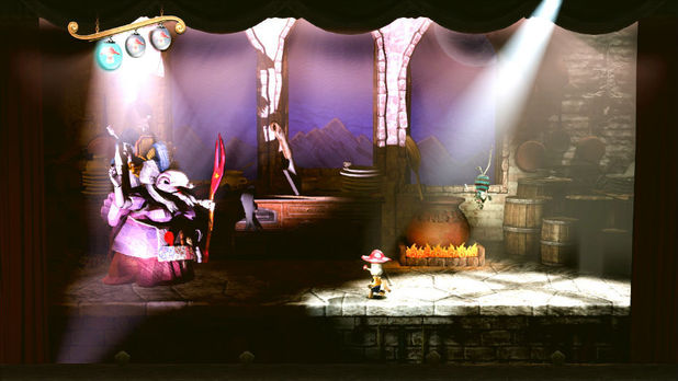 Puppeteer on stage