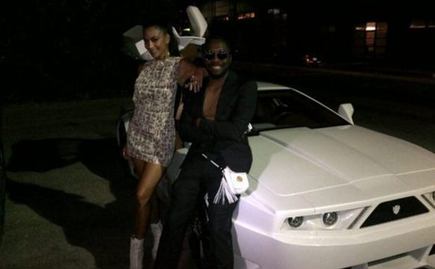 will.i.am and Nicole Scherzinger hours before his car was stolen
