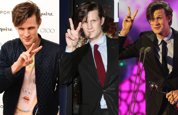 Matt Smith, peace sign, Doctor Who