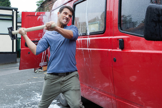 Dodger Savage loses control in Hollyoaks