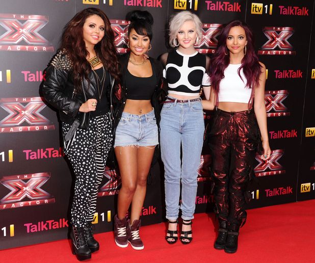 Last year's winners Little Mix arriving at The X Factor press launch held at the Corinthia Hotel.
