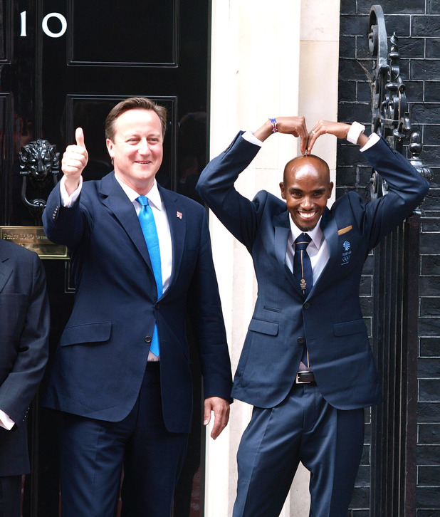 Mo Farah, David Cameron