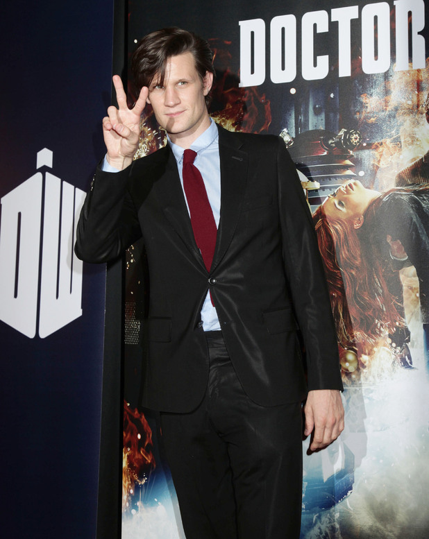 Doctor Who's Matt Smith peace sign gallery