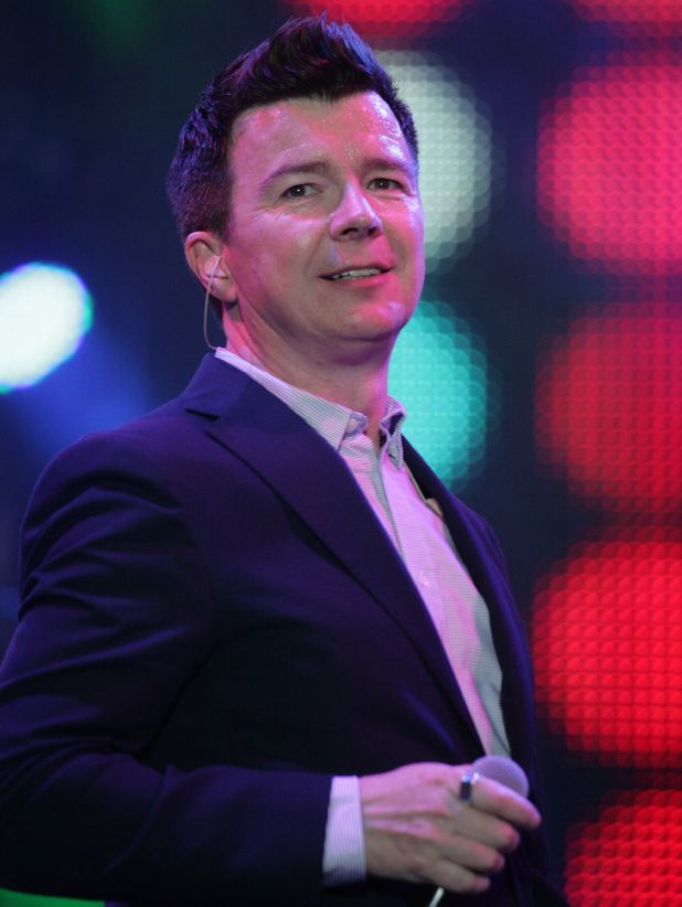 Rick Astley performs at the Rewind Festival in Oxfordshire.
