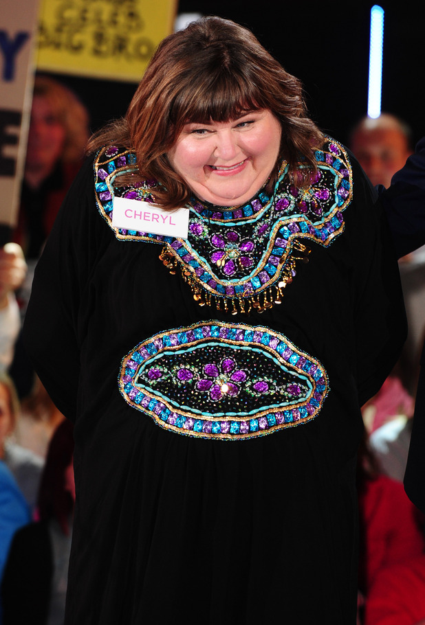 Cheryl Fergison enters the Celebrity Big Brother House