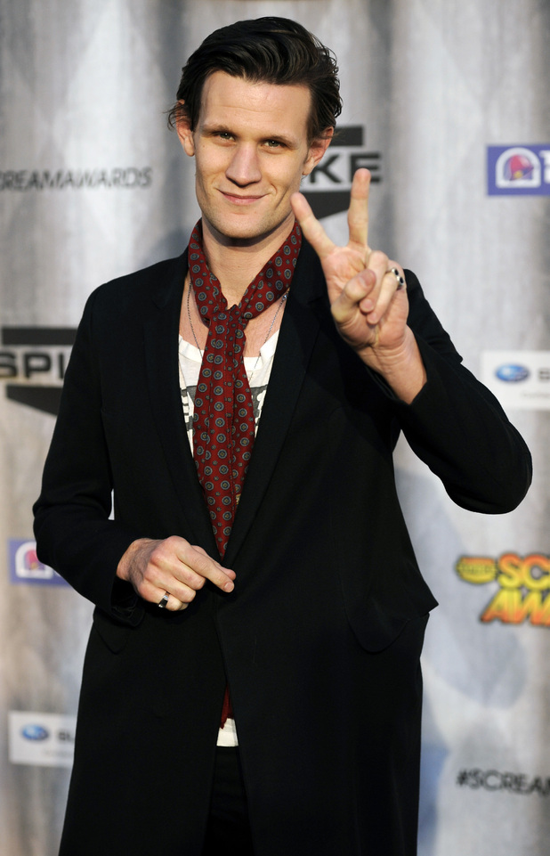 Matt Smith poses at the 2011 Scream Awards, doctor who
