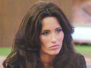 Harvey and Jasmine Lennard chatting in the Celebrity Big Brother house.