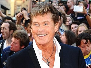 David Hasselhoff arriving for the UK Premiere of Keith Lemon : The Film