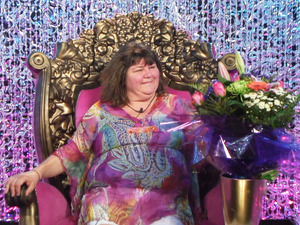 Day 9: Cheryl hearing the rules of 'never a rose without a prick' task