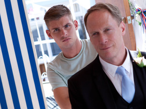 Ste watches as Dough marries Leanne.